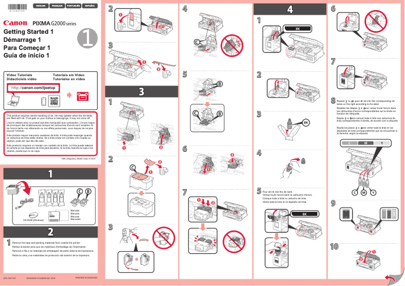 Page 1 of the manual User Manual Canon Pixma G2000