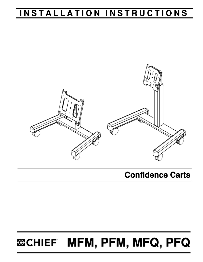 Page 1 of the manual User Manual Chief PFMUB