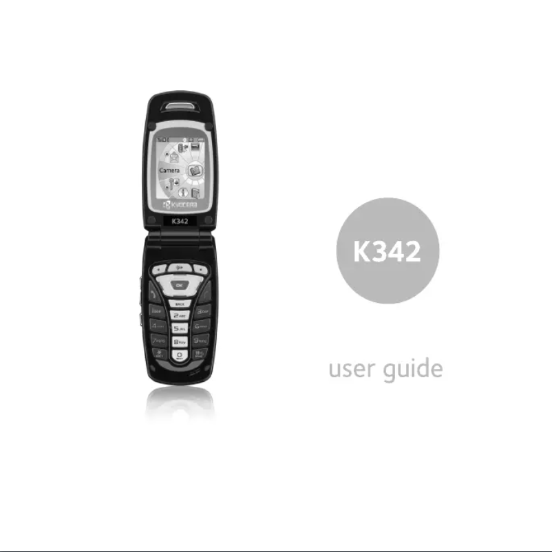 Page 1 of the manual User Manual Kyocera K342