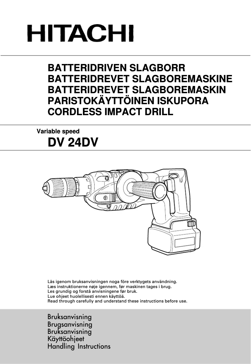 First page image of the manual for DV 24DV