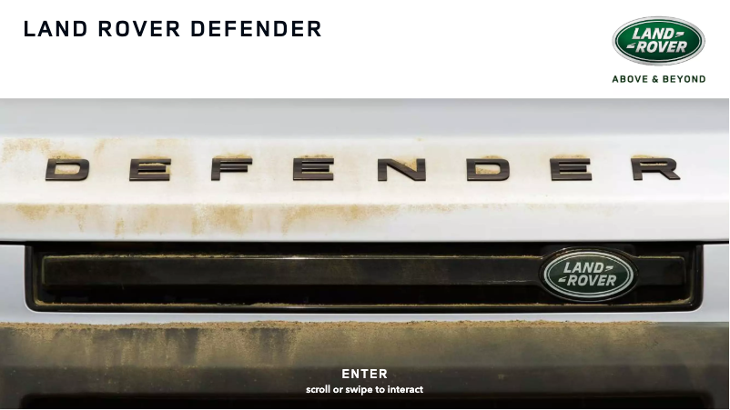 Page 1 of the manual User Manual Land Rover Defender (2020)