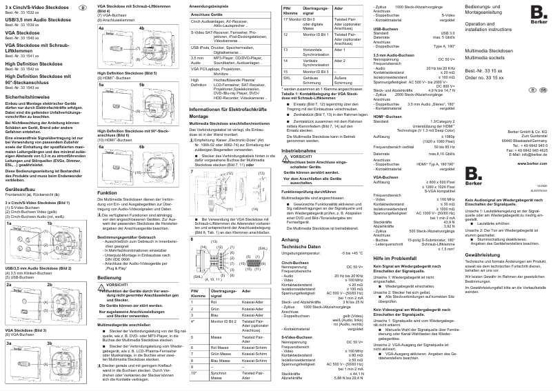 First page image of the manual for 3315407024