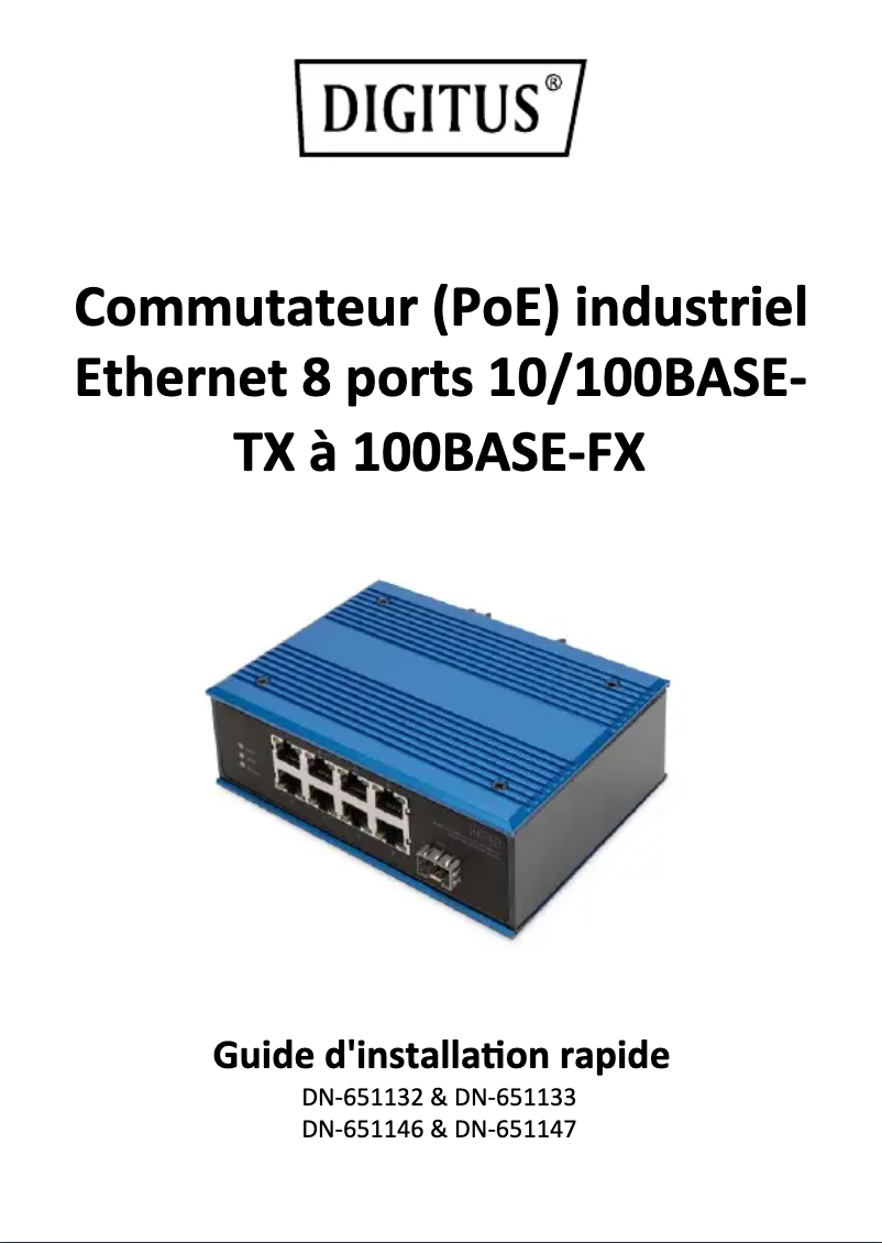 First page image of the manual for DN-651146