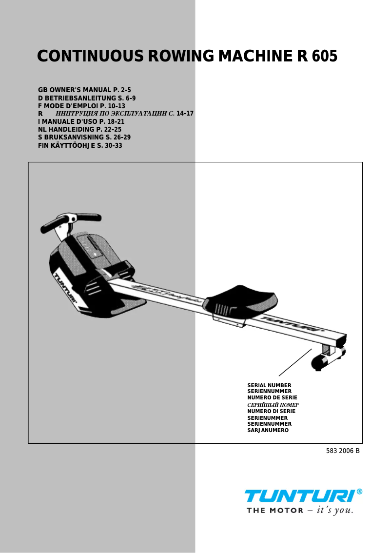 First page image of the manual for R605