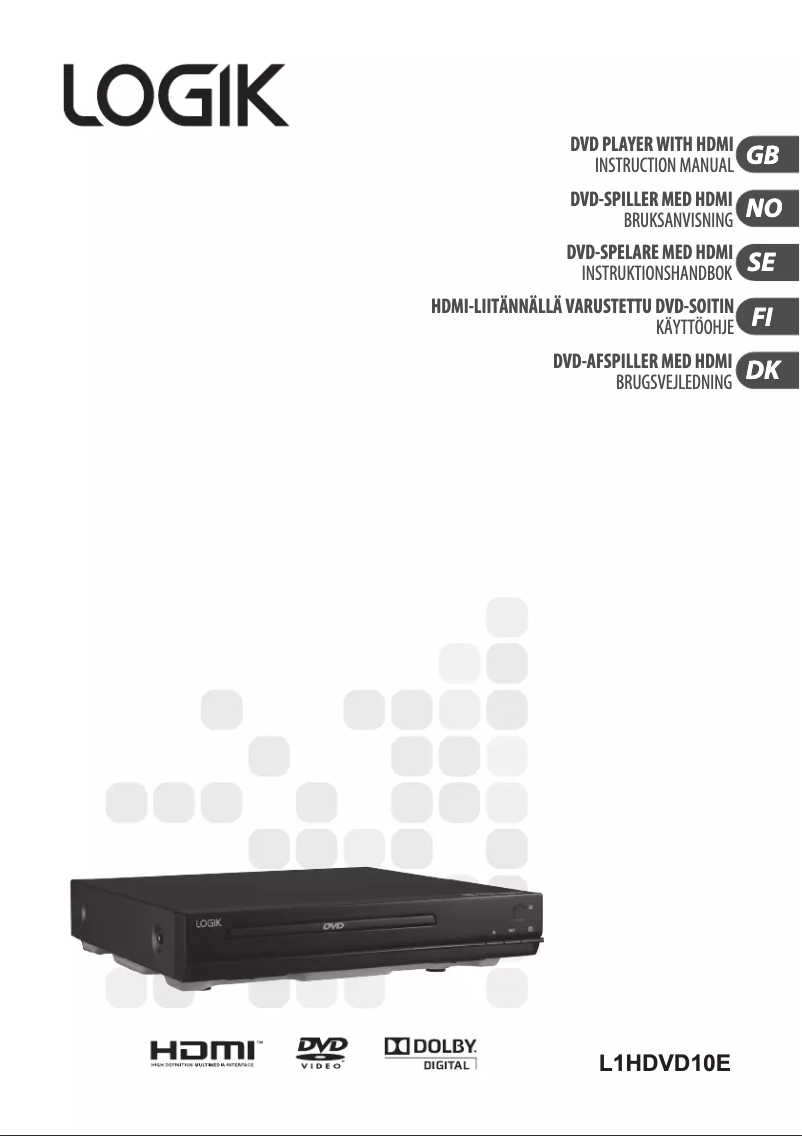Page 1 of the manual User Manual Logik L1HDVD10E