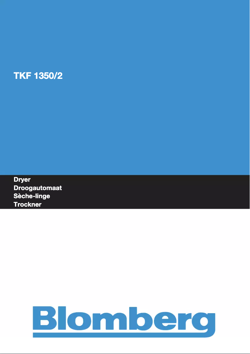 First page image of the manual for TKF 1350-2