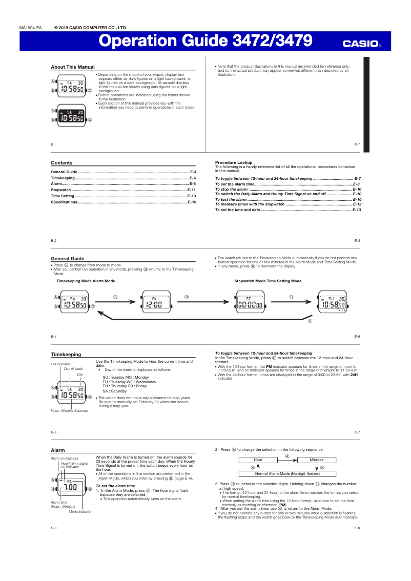 First page image of the manual for A1000MPG-9EF