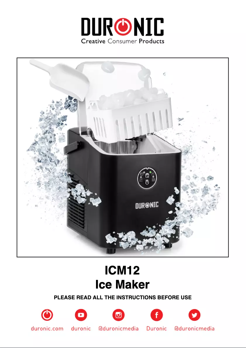 First page image of the manual for ICM12