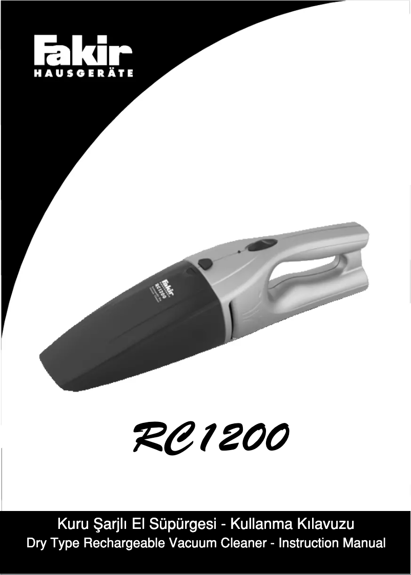 First page image of the manual for RC1200