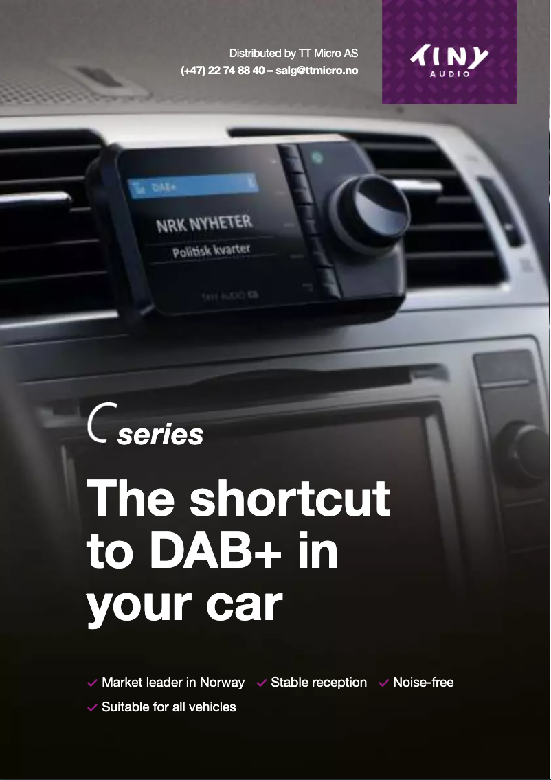 Page 1 of the manual User Manual Tiny Audio C8