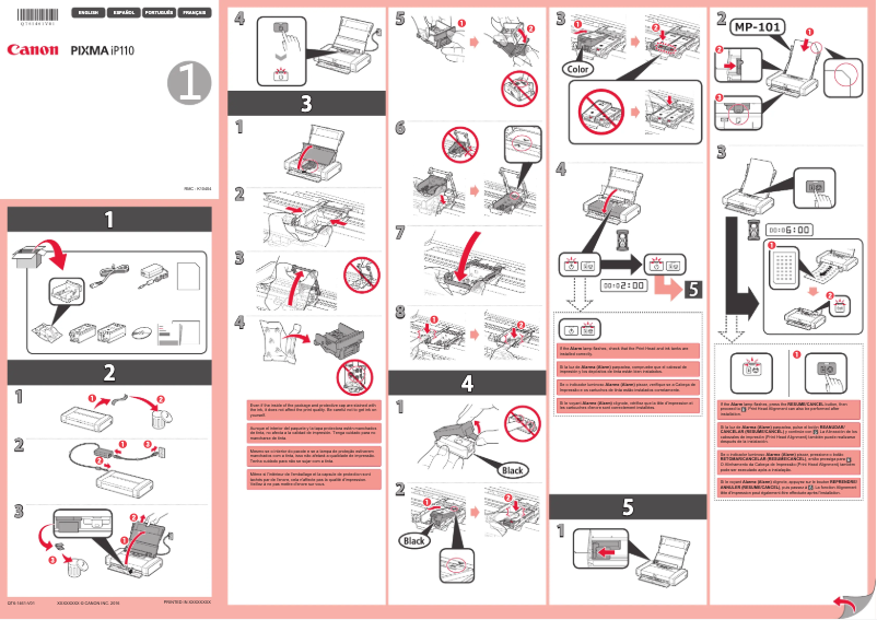 Page 1 of the manual User Manual Canon Pixma iP110