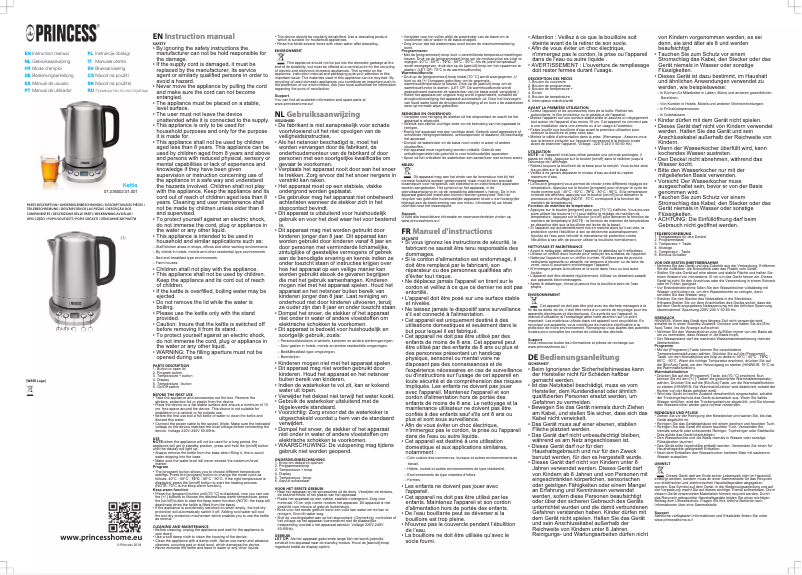 Image de la première page du manuel de l'appareil Deluxe 236002