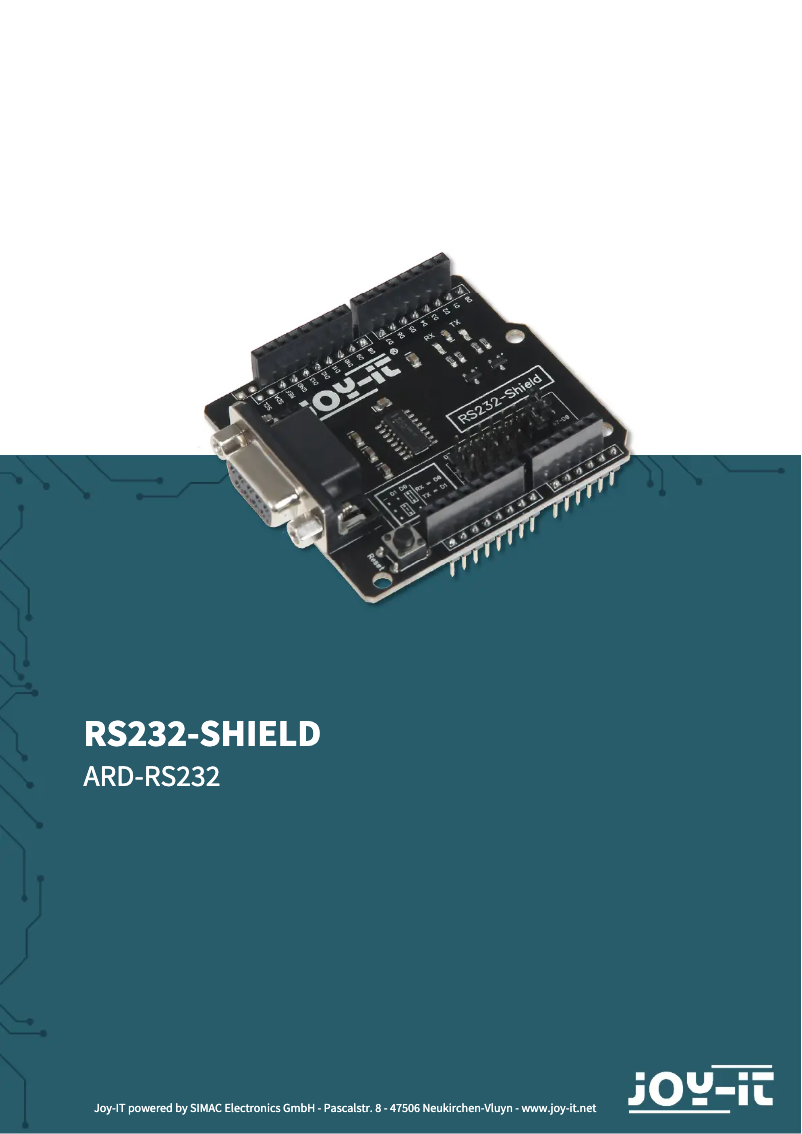 Image de la première page du manuel de l'appareil ARD-RS232