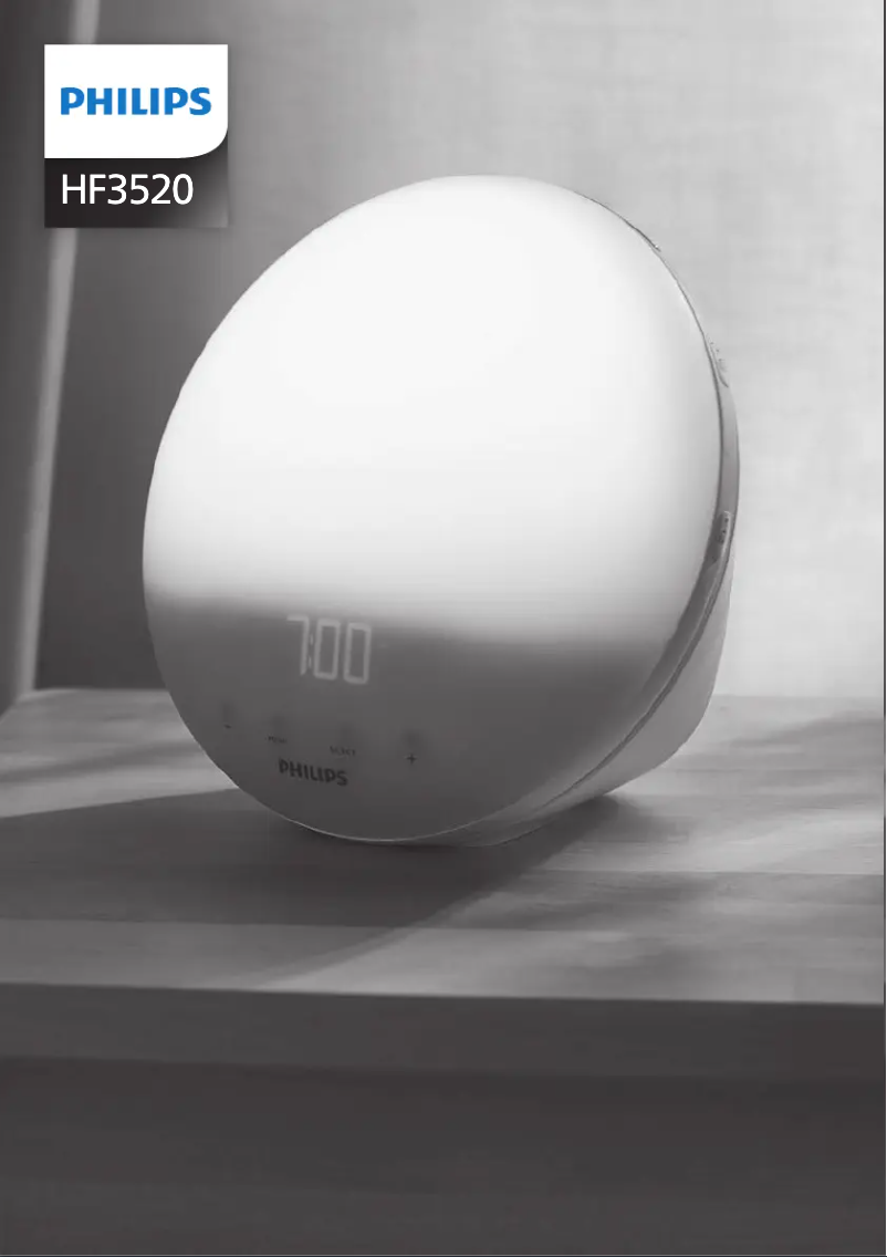 First page image of the manual for Wake-up Light HF3520