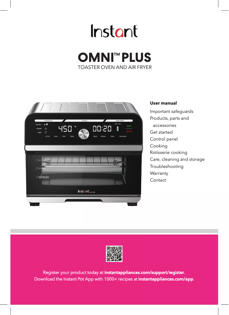 First page image of the manual for Omni Plus