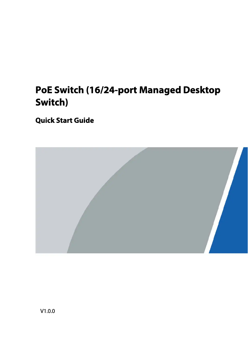 First page image of the manual for PFS4226-24ET-240