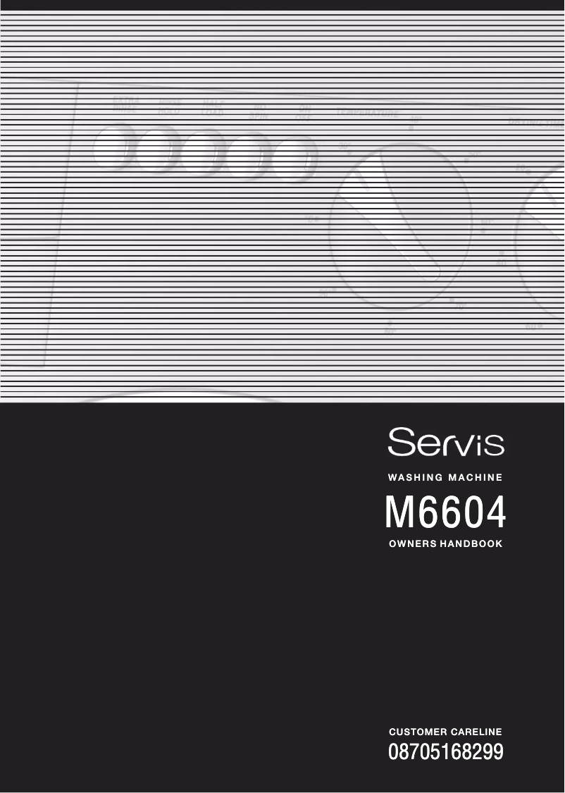 Page 1 of the manual User Manual Servis M6604W