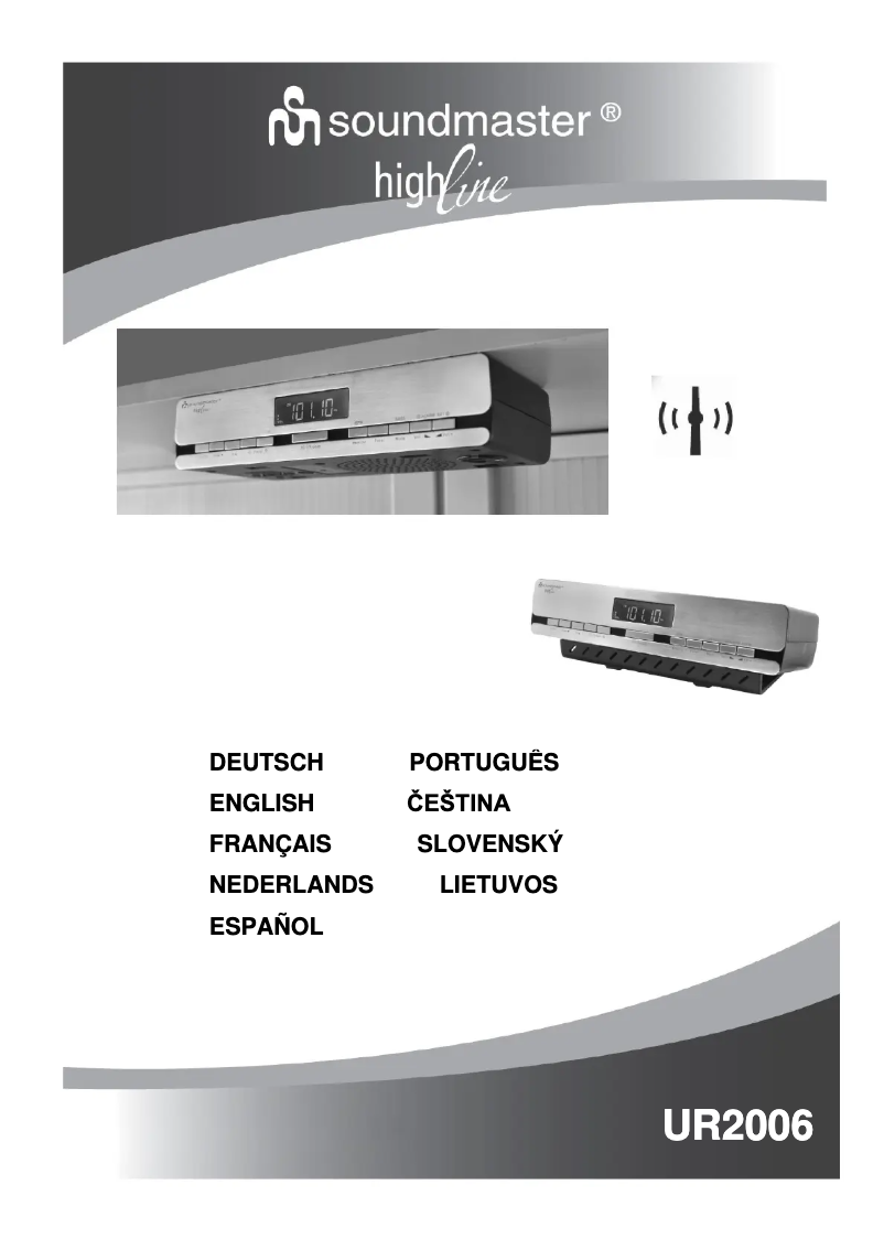 Page 1 of the manual User Manual Soundmaster UR2006