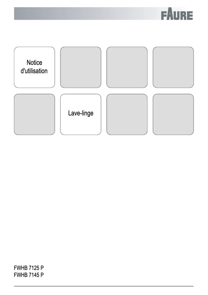 First page image of the manual for FWHB7145P