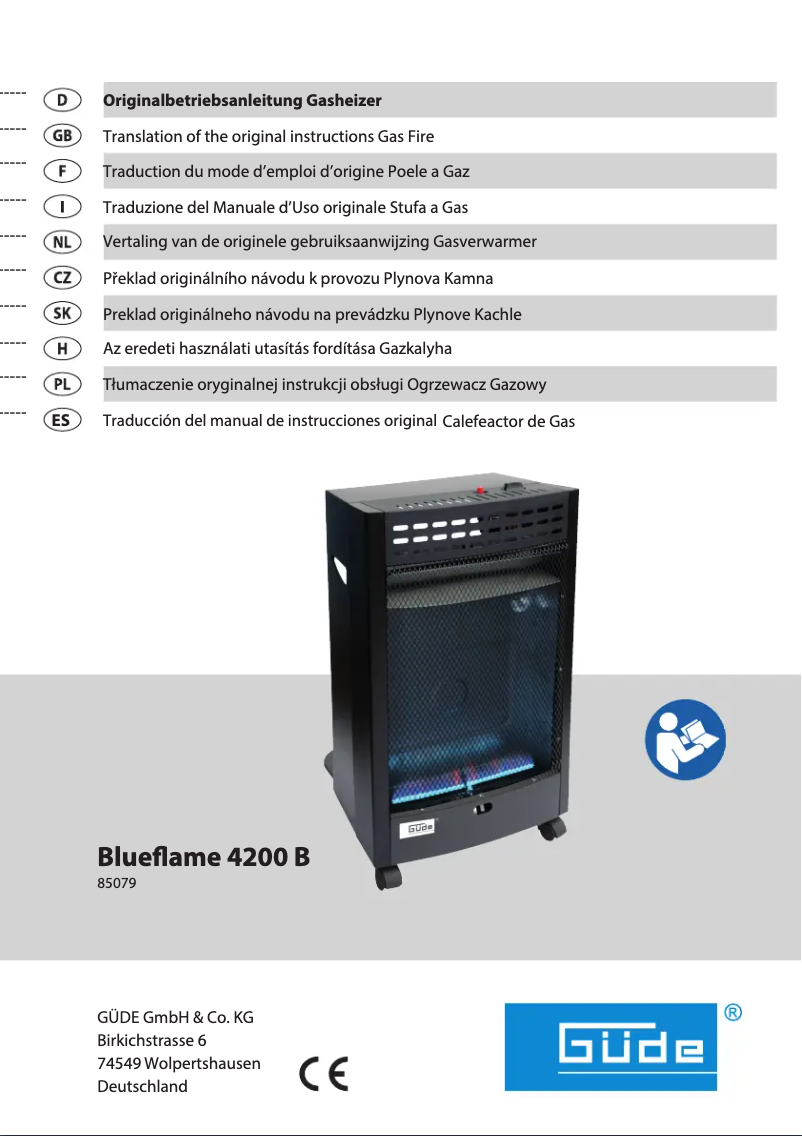 First page image of the manual for Blueflame 4200 B