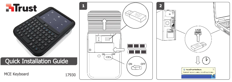 Page 1 of the manual User Manual Trust 17930 Handheld Wireless
