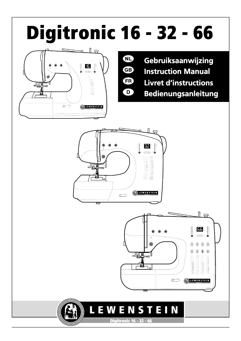 Page 1 of the manual User Manual Lewenstein Digitronic 16
