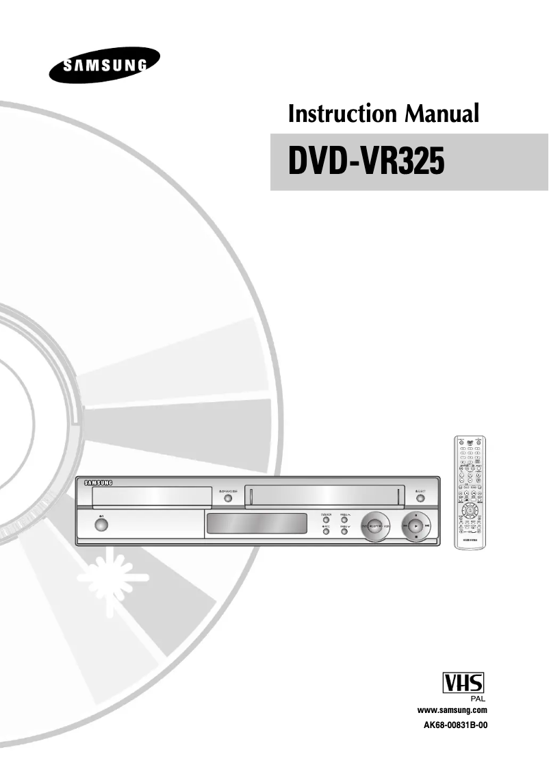 First page image of the manual for DVD-VR325