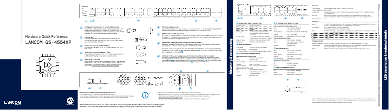 Page 1 of the manual User Manual Lancom GS-4554XP