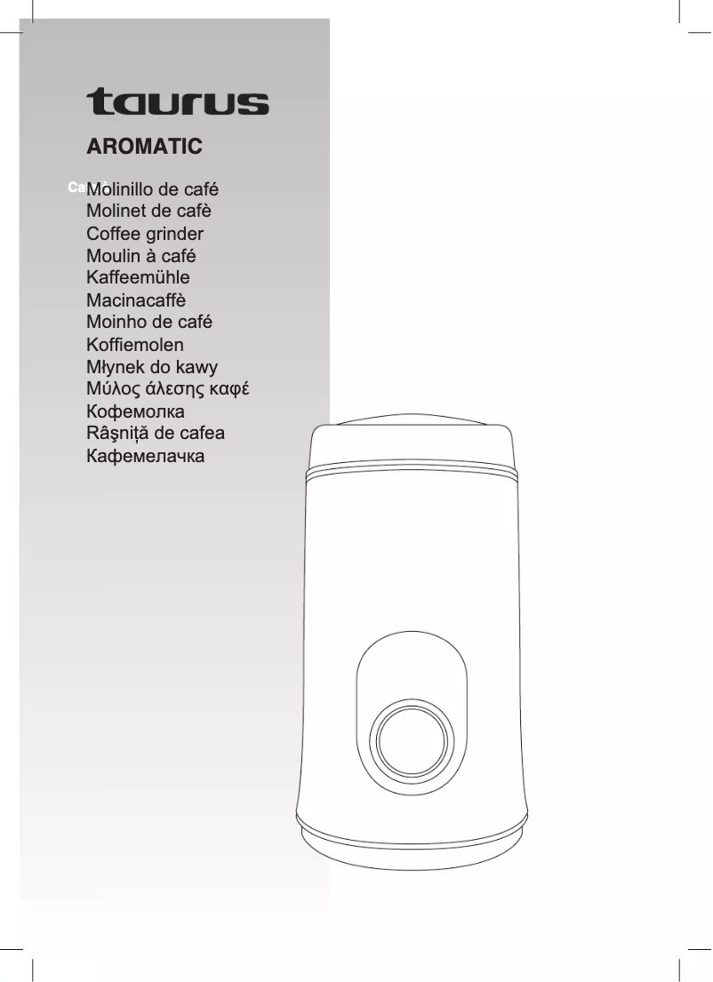 First page image of the manual for Aromatic