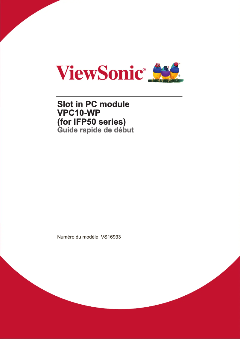First page image of the manual for VPC10-WP