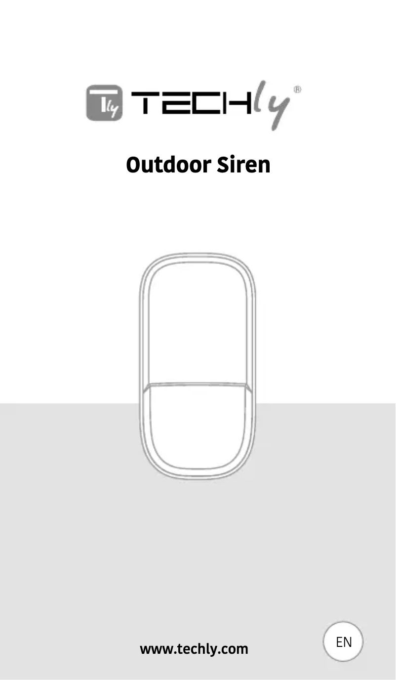 Page 1 of the manual User Manual Techly I-ALARM Outdoor Siren