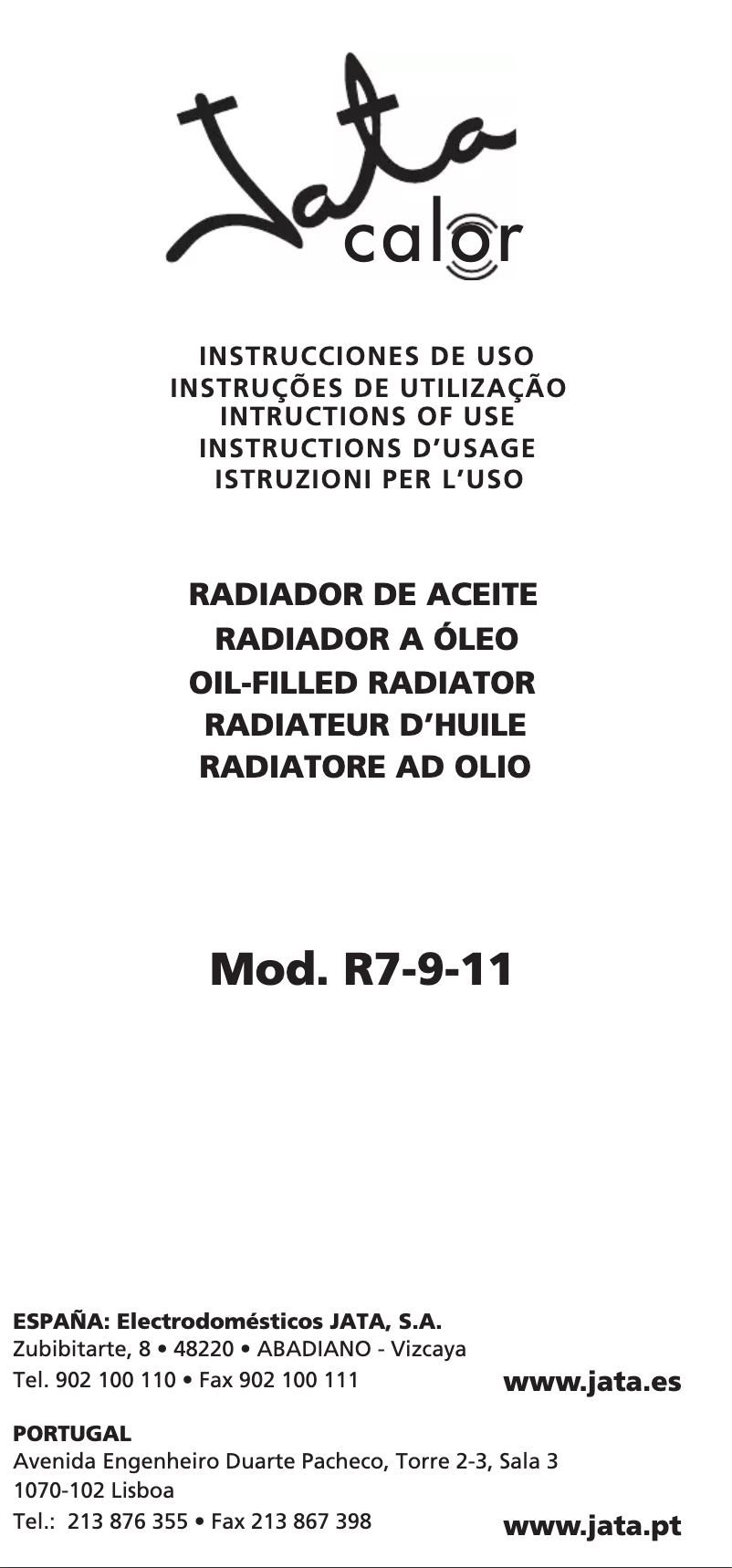 First page image of the manual for R11