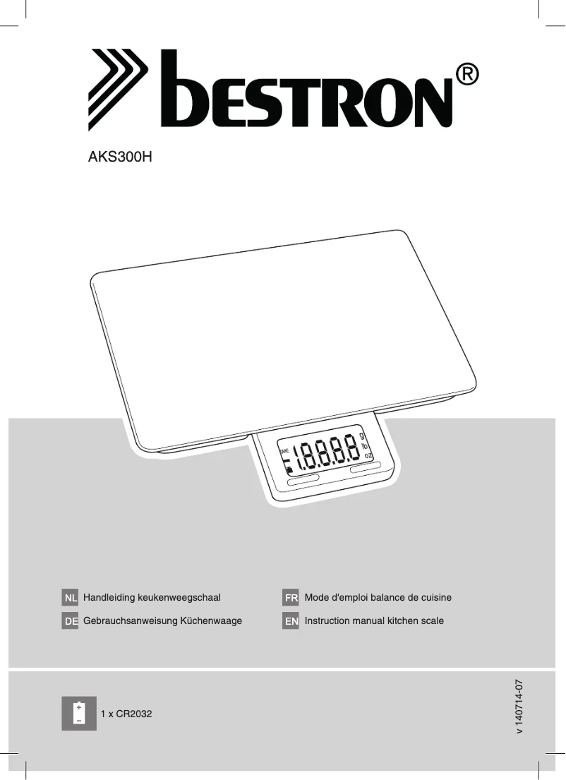 Page 1 of the manual User Manual Bestron AKS300H