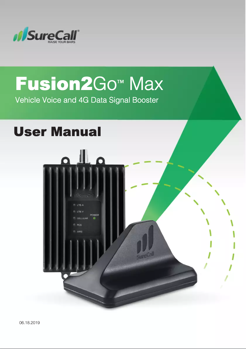 First page image of the manual for Fusion2Go Max