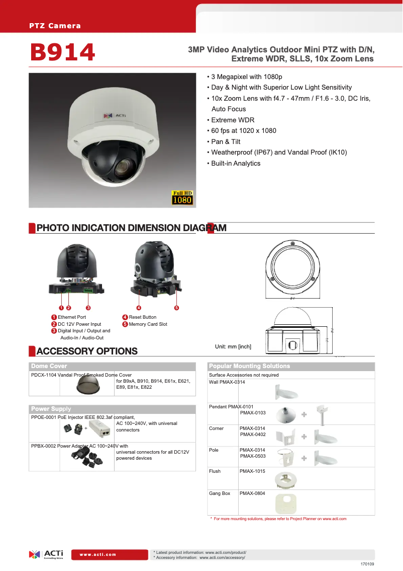 First page image of the manual for B914