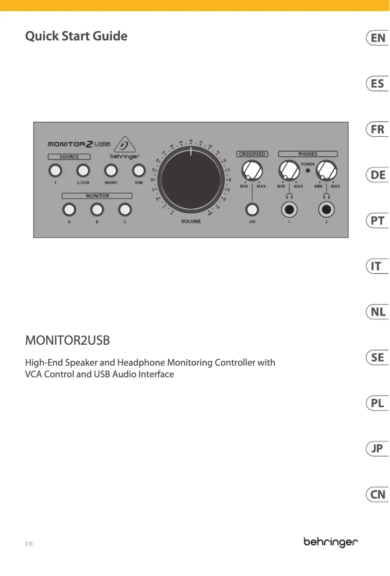 First page image of the manual for Monitor 2 USB