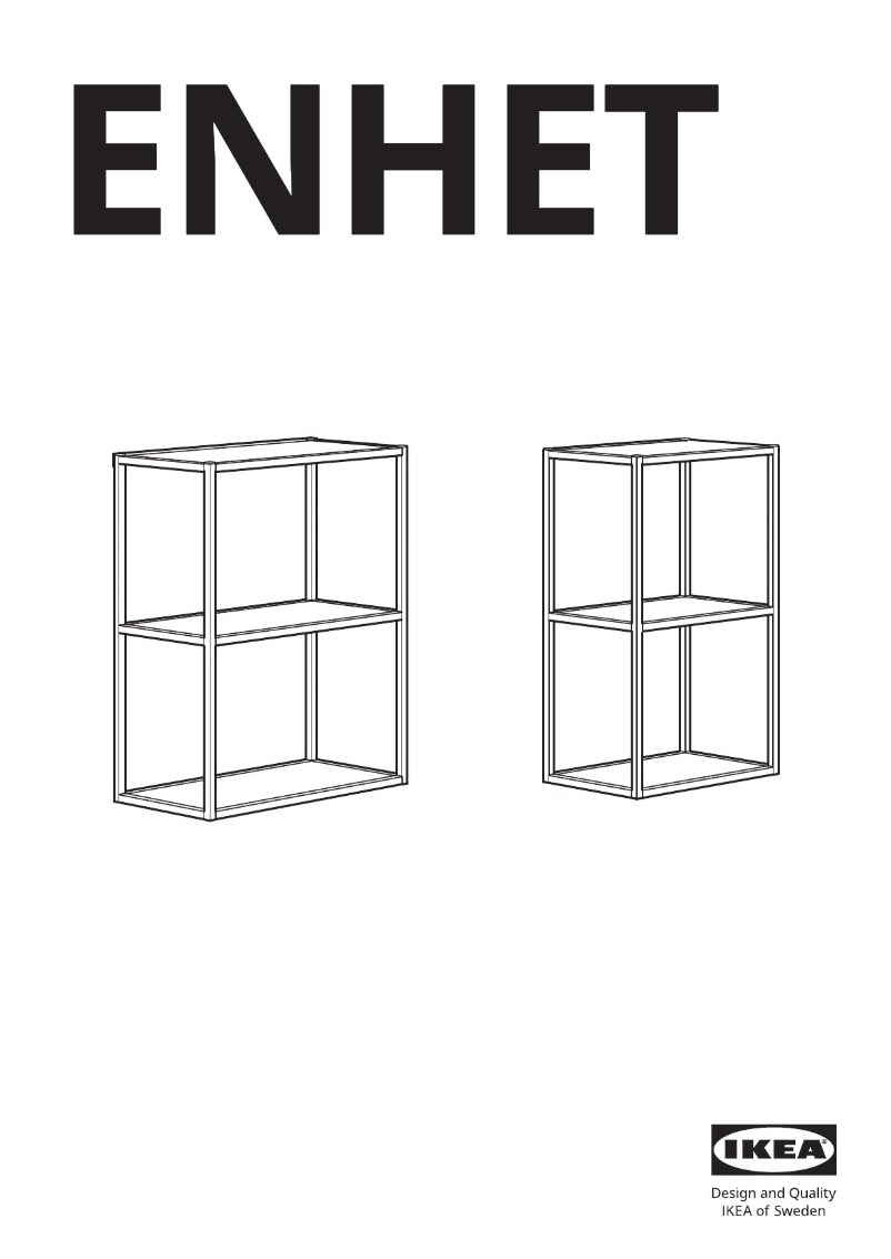 First page image of the manual for ENHET 705.144.59