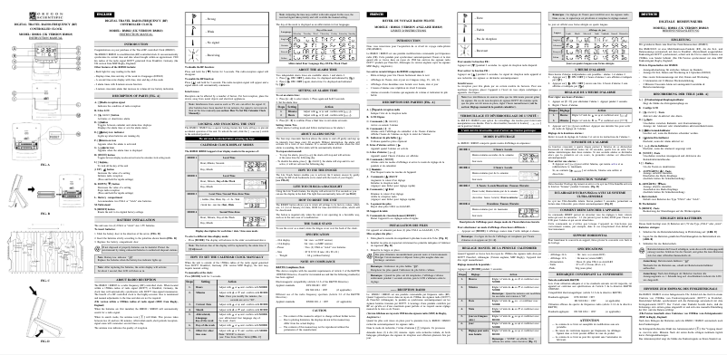 Page 1 of the manual User Manual Oregon Scientific RM822-S