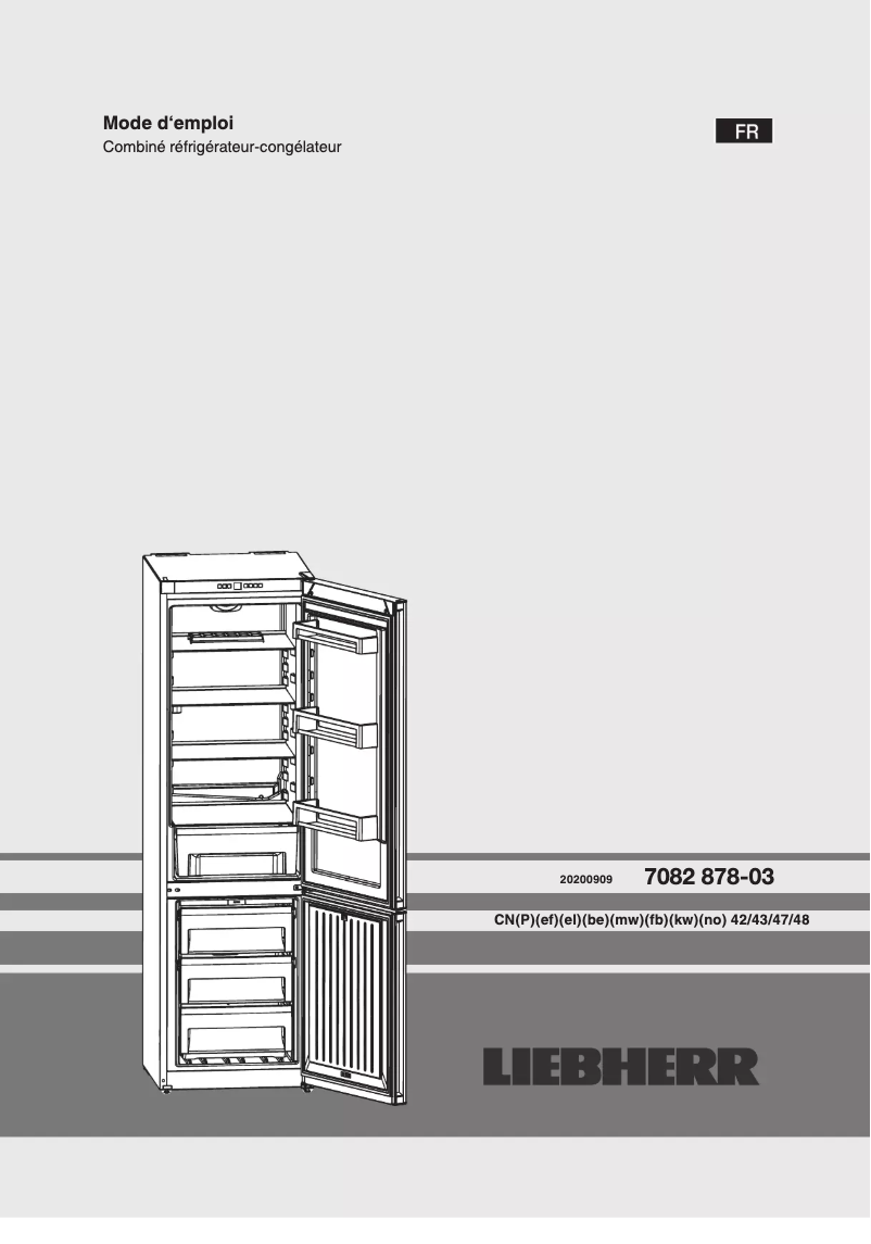 Page 1 of the manual User Manual Liebherr CNPel 4313-23