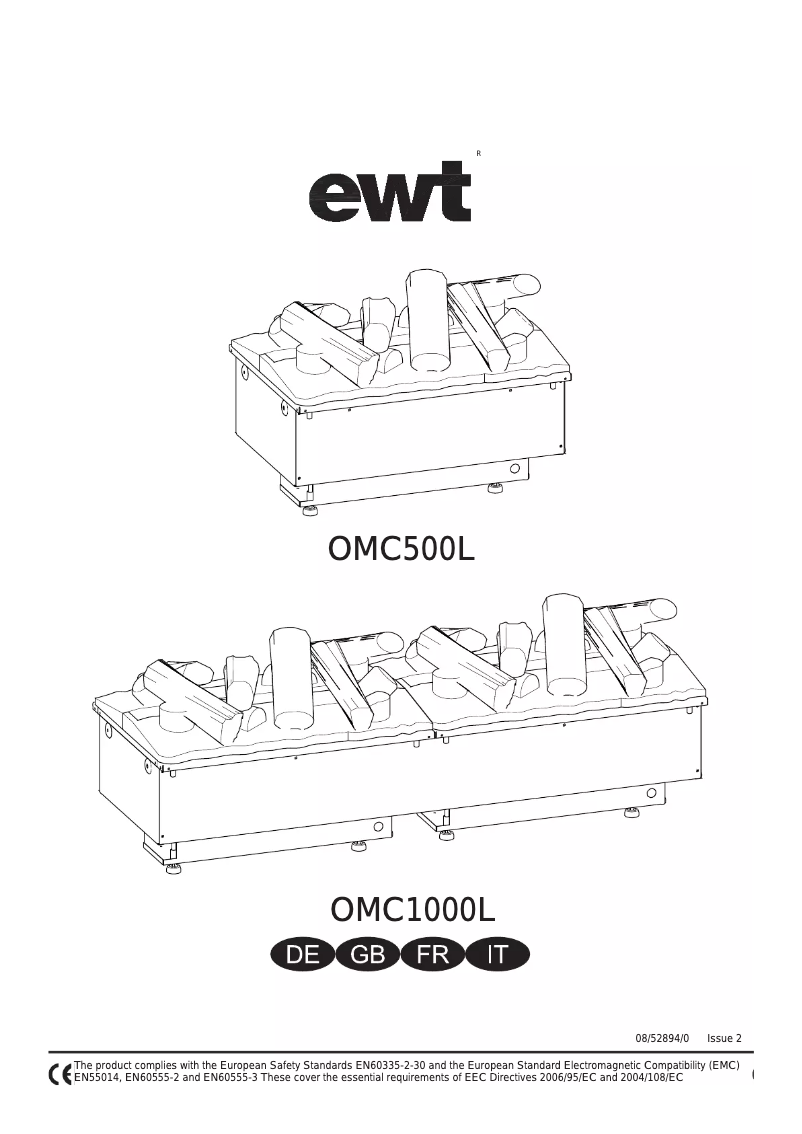 Page 1 of the manual User Manual EWT OMC 500 Logs
