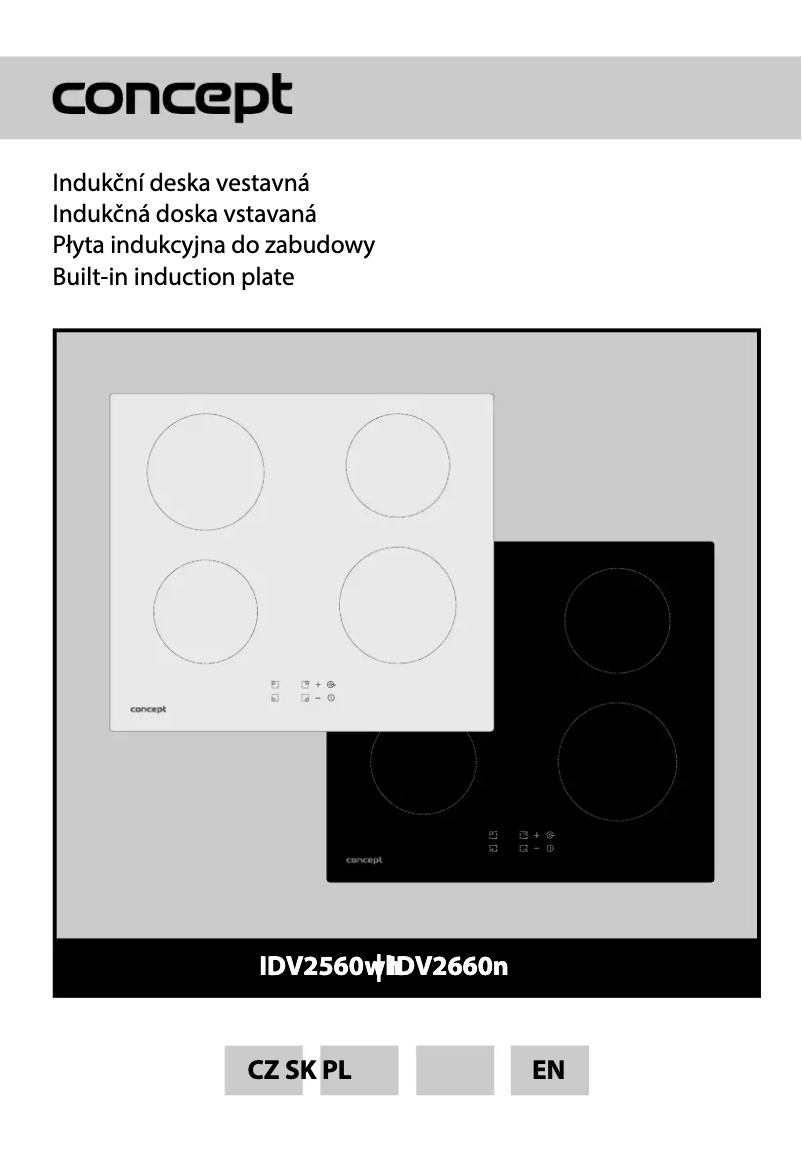 Page 1 of the manual User Manual Concept IDV2560WH