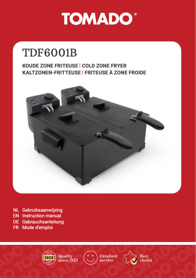 First page image of the manual for TDF6001B