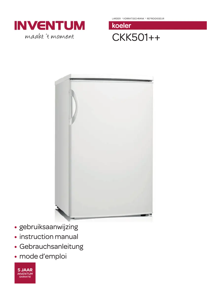 First page image of the manual for CKK501++