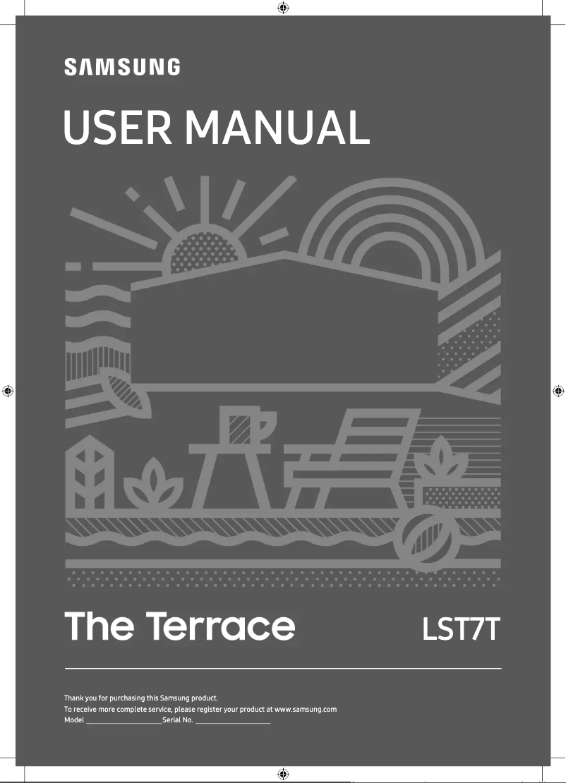 Page 1 of the manual User Manual Samsung TQ55LST7TGU