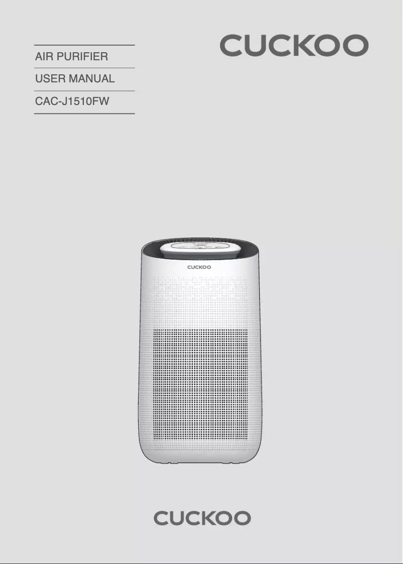 First page image of the manual for CAC-J1510FW