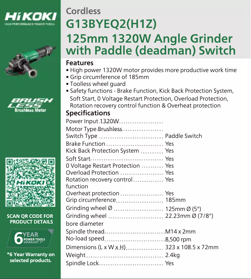 First page image of the manual for G13BYEQ2