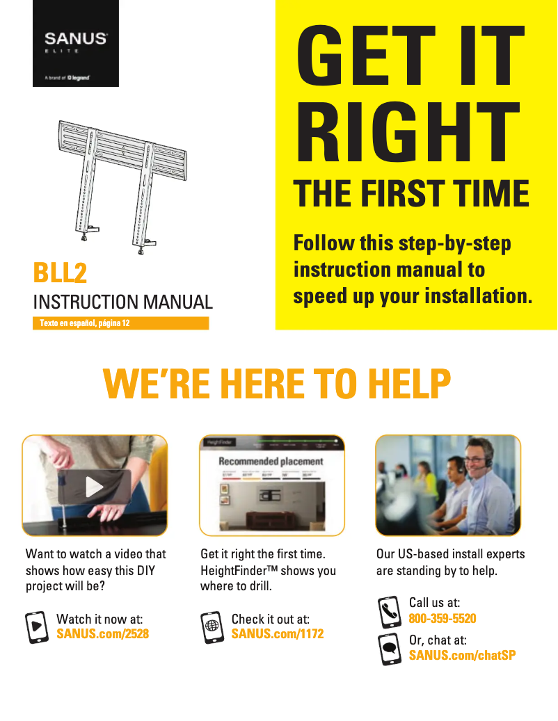 First page image of the manual for BLL2