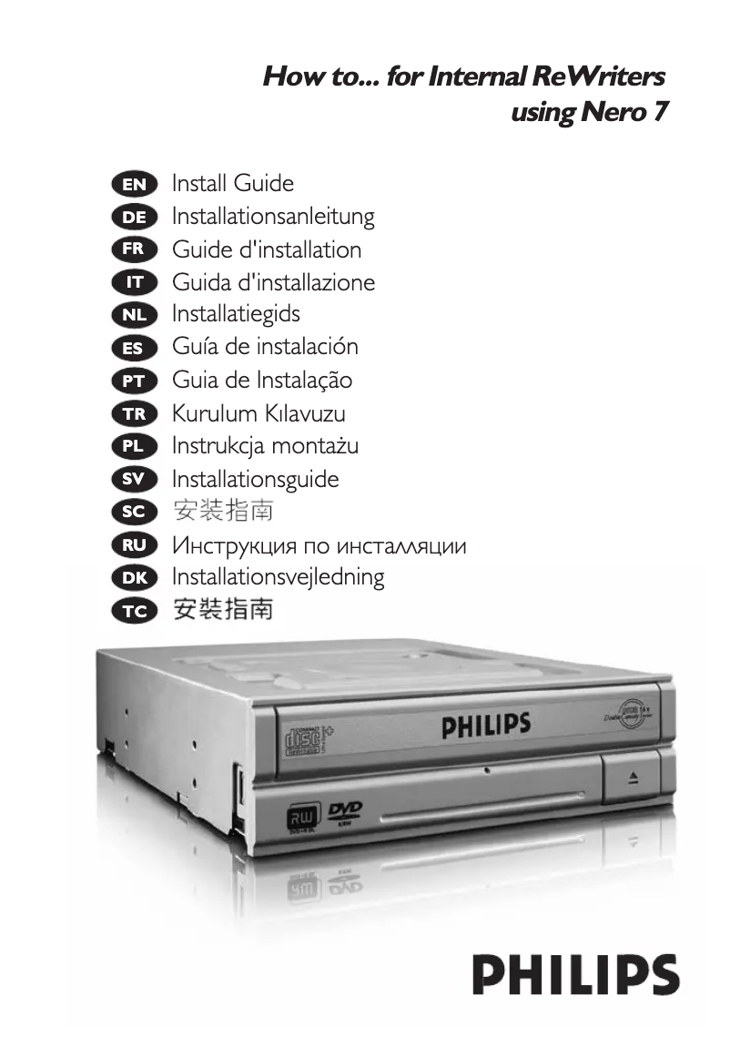 First page image of the manual for SPD2415BD