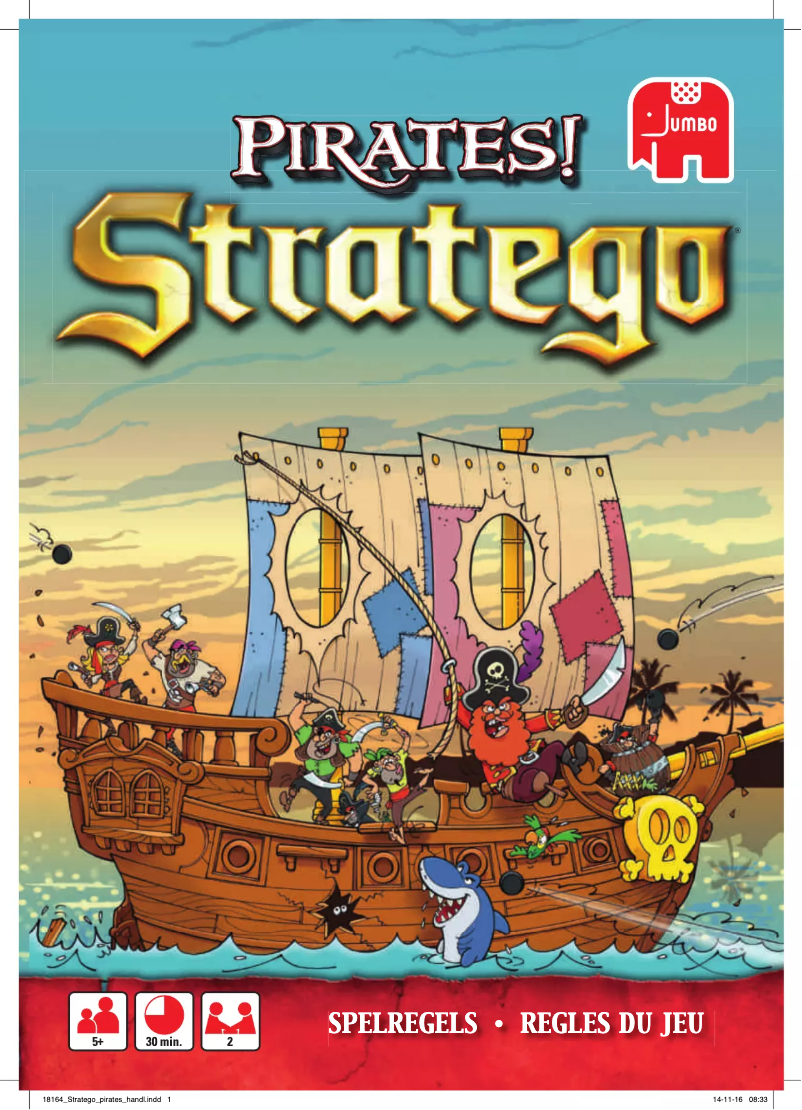 Page 1 of the manual User Manual Jumbo Stratego Pirates!
