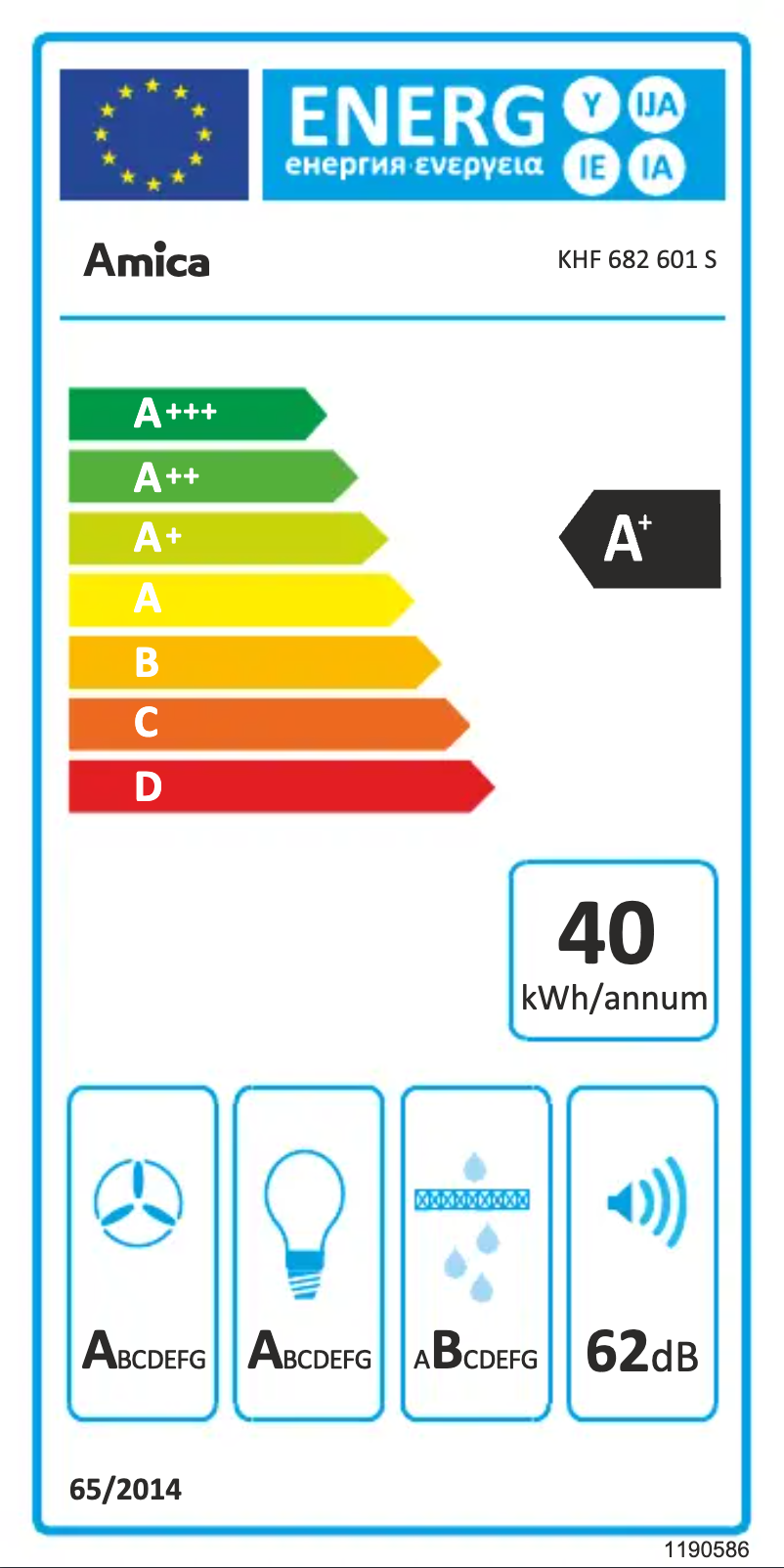 First page image of the manual for KHF 682 601 S